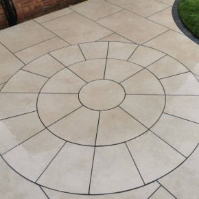 Ivory Cream Porcelain Circle 3m 