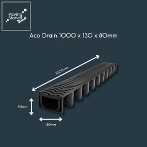 Channel Drainage 1000x130x80mm