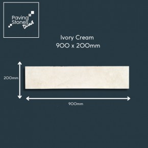 Ivory Cream Porcelain 900x200