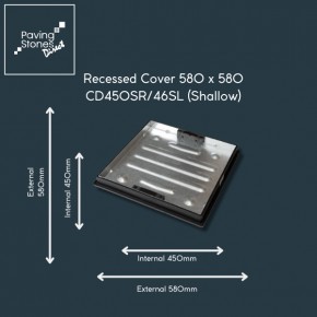 Square Recessed Cover 580x580 (shallow) (CD450SR/46SL)