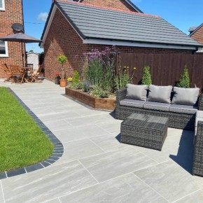 Silver Kandla Grey Porcelain Paving Lifestyle 600x900 Product Image