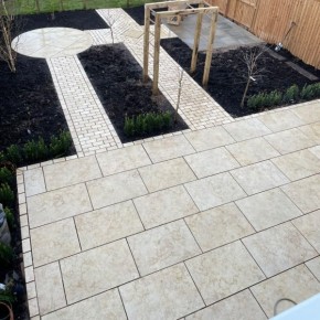 Sahara Grey Limestone Cobbles 100x100