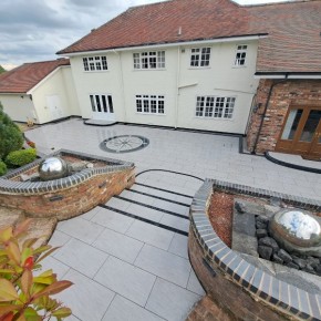 Grigio Grey porcelain paving 900x450