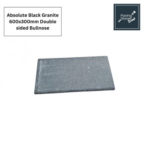 Absolute Black Granite Bullnose Steps 600x300x30mm 