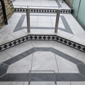 Bullnose Steps 900x450x20mm - Aramis Grey Porcelain