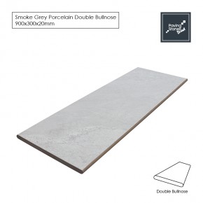 Bullnose Coping 900x300x20mm - Smoke Grey Porcelain