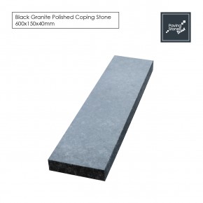 Black Granite coping stone 600x150x40