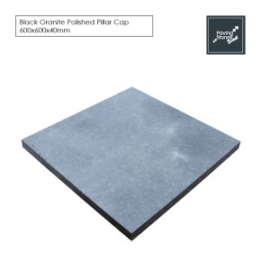 Black Granite coping stone 600x600x40