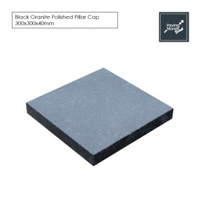 Black Granite coping stone 300x300x40