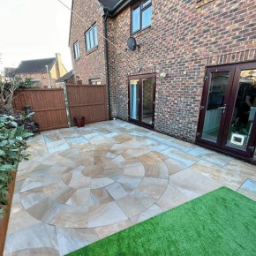 Indian York Porcelain Circle 2.4m