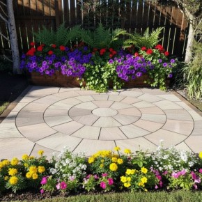 Raj Green Porcelain Circle 2.4m