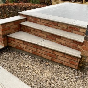 Bullnose Steps 900x450x20mm - Storm Grey