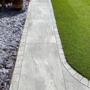 Magnum Grey porcelain cobbles 100x100