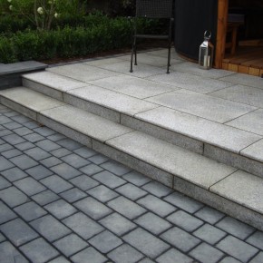 Bull Nose Steps 1000x350x30mm - Silver Granite
