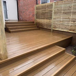 Light Oak Composite Decking