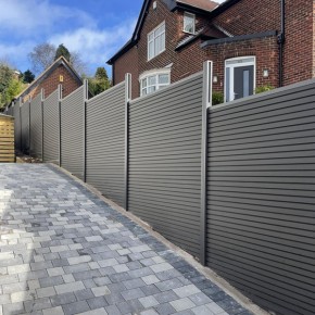 Anthracite Composite Fencing