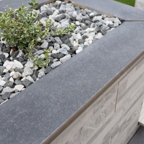 Bullnose Coping 900x300x20mm - Noir Black Porcelain
