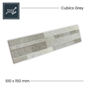 Cubics Grey wall cladding