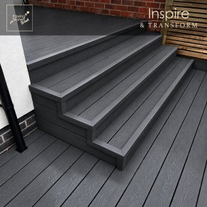 3.6m Anthracite Composite L-Profile Trim
