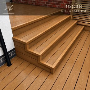 3.6m Teak Composite L-Profile Trim