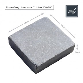 Dove Grey 100x100 cobbles