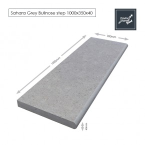 Sahara Grey Bullnose Steps 1000x350x40mm