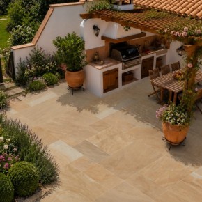 Rippon Buff Porcelain Paving
