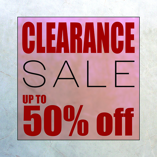CLEARANCE SALE