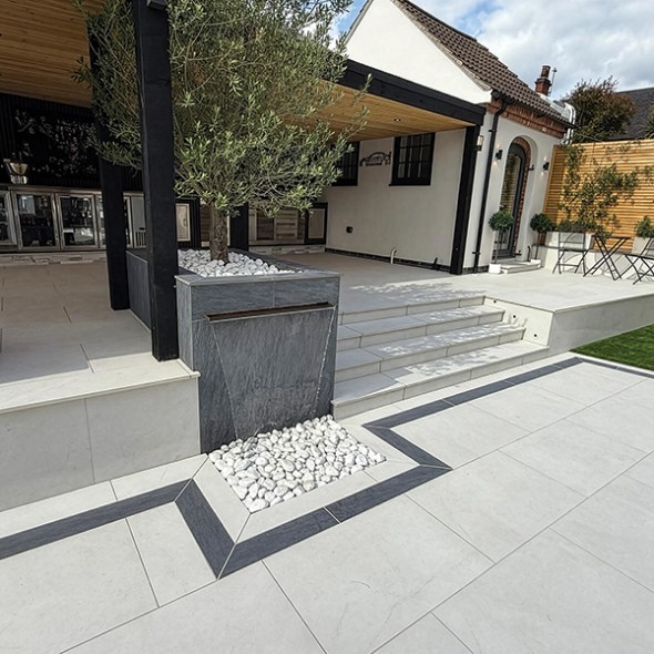 Porcelain paving